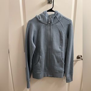 SOLD - NWT Scuba Full Zip Hoodie (Chambray)